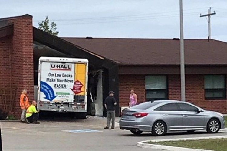 *BREAKING NEWS* U-Haul truck drives into Cochrane OPP building  *UPDATE at 10:30pm*