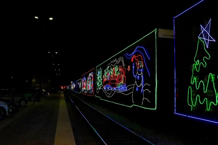 Christmas train pulled off the rails