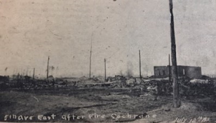 Cochrane history:  How the Great Fire of 1911 ended up in a hospital being built
