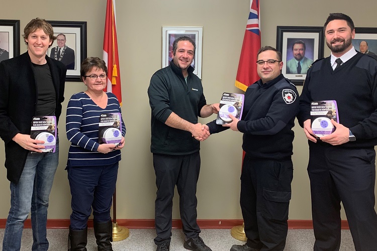 Gas utility provides smoke/CO detectors to Iroquois Falls Fire Dept.