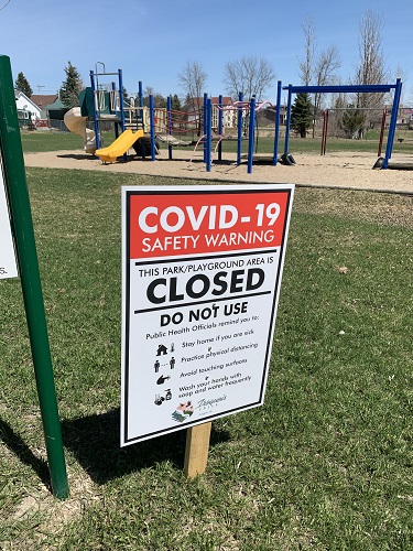 COVID-19 closure signs disappear from Anson Park and two playgrounds