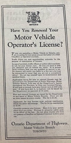 Cochrane history: More 1930 newspaper ads