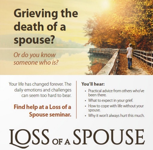 Seminar deals with handling grief when you lose your spouse