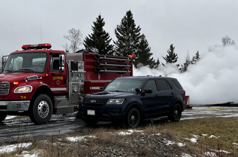 OPP and Fire Marshal’s Office investigate Cochrane area blaze