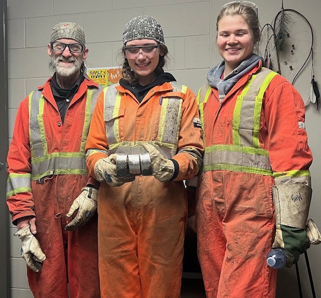 Elissa Mayhew is a certified welder with two tickets at age 17