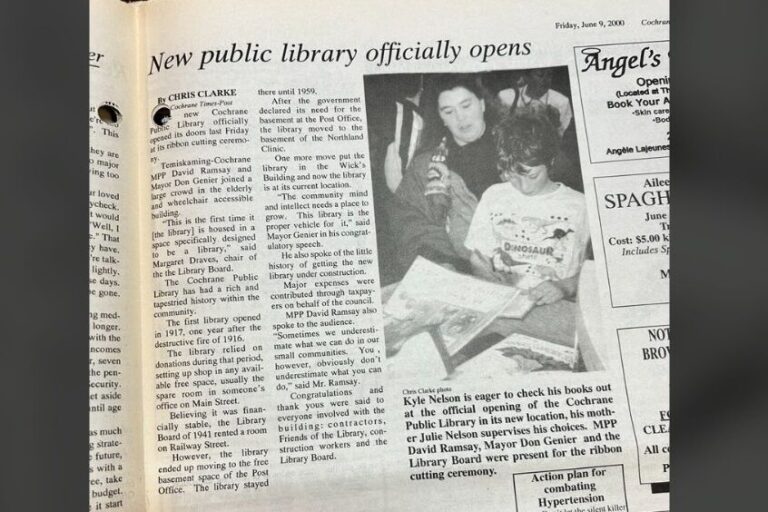 Cochrane history: Fourth Ave. library opens